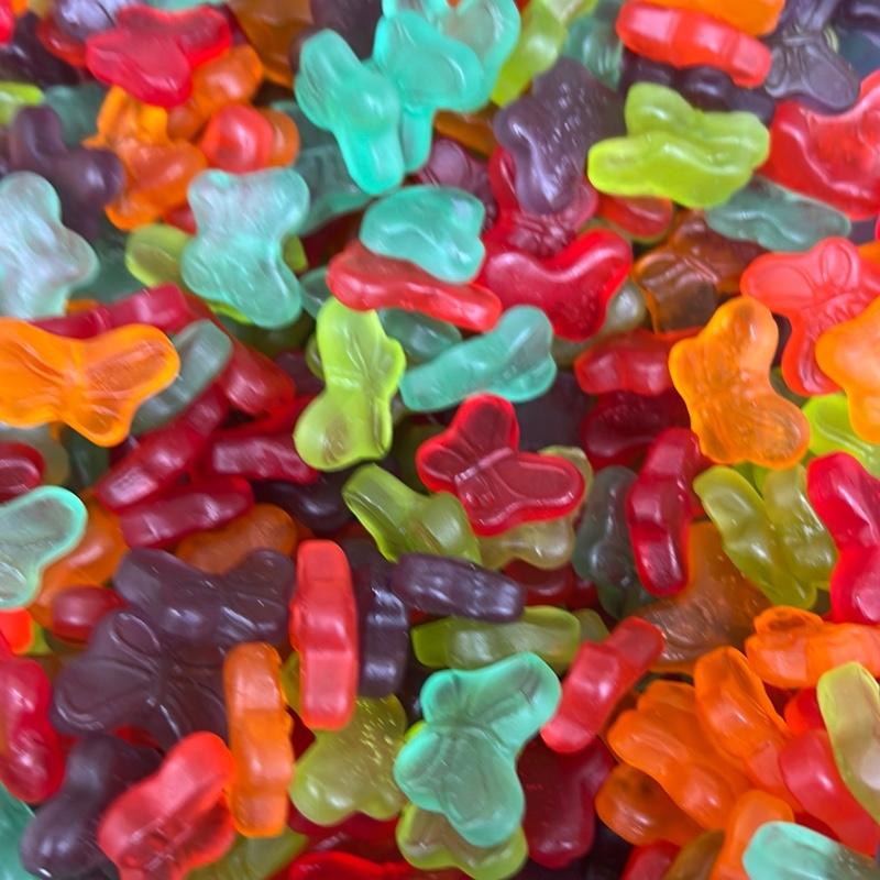 Super cute and delicious gummy butterflies