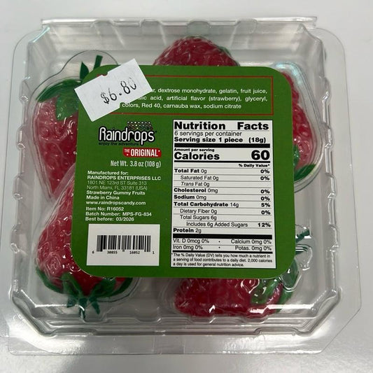 Gummy Strawberries Liquid Filled Candy
