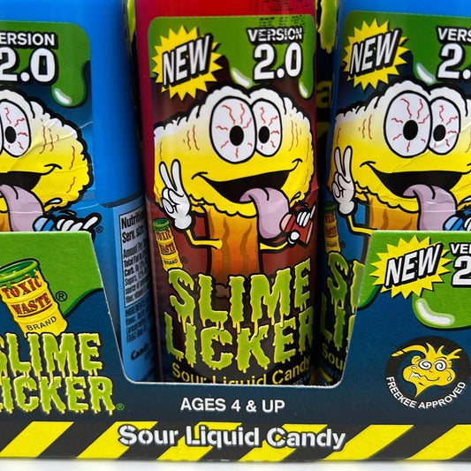 Slime Licker 2.0 Sour Candy - Fun Snack for Ages 4+ with Toxic Maste - Sweet